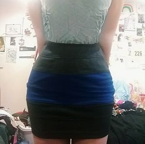 Colorblock Bodycon Skirt